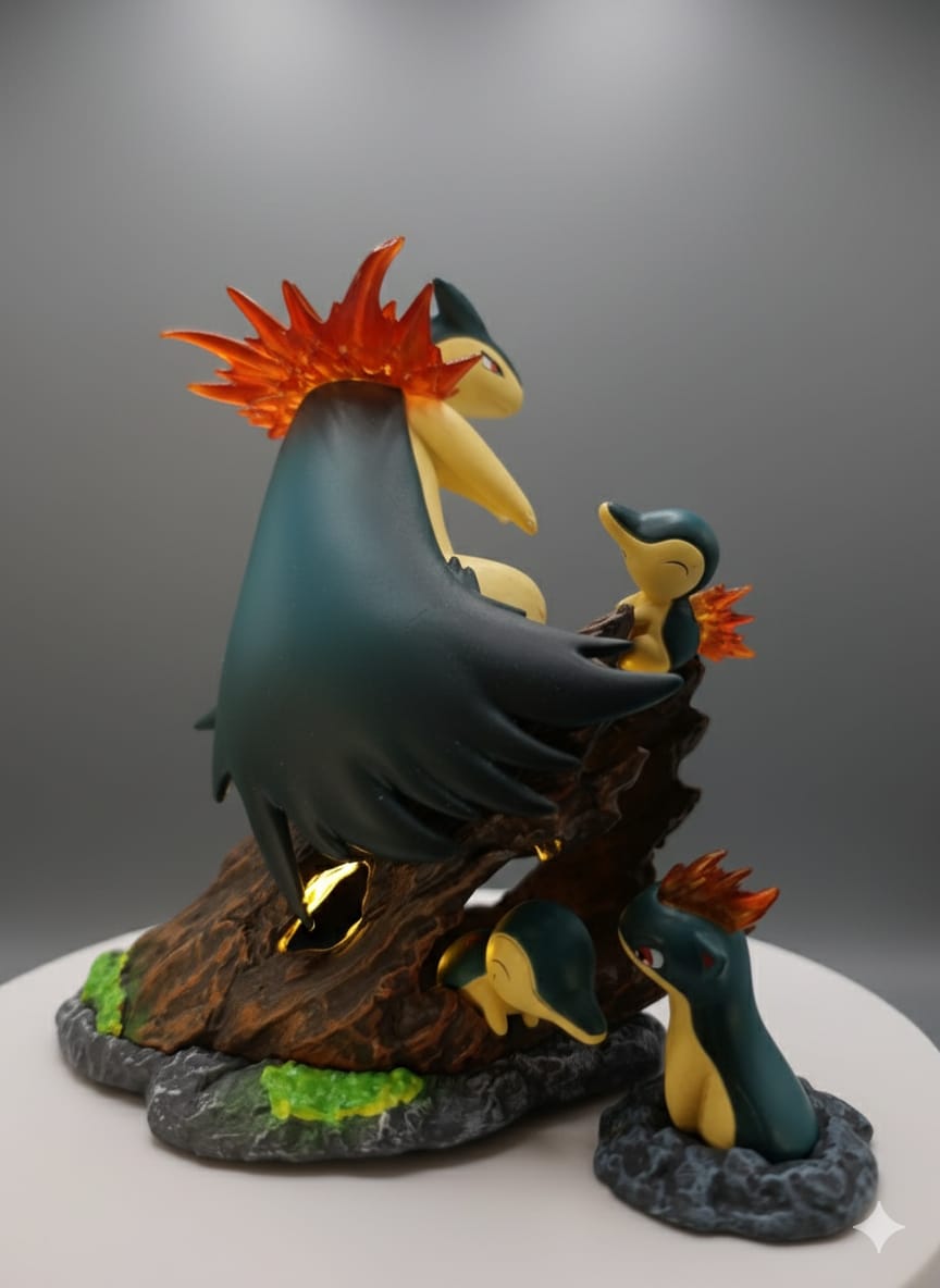 Typhlosion Action Figure, vista frontal